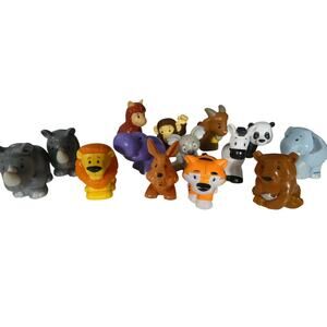 Fischer Price Little People Zoo/ Safari Animals Lot of 14